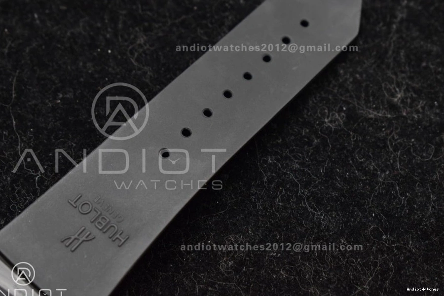 Full Best Big A on Bang Black Edition Hublot Skeleton BestValue 1:1 Black Strap 893 ZF Rubber Dial Unico 1117